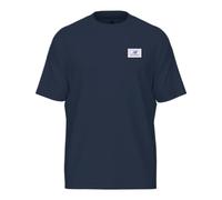 New Balance Camiseta para hombre con diseño gráfico, Nb Navy / Etiqueta tejida, S