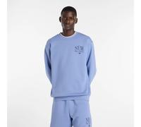 new balance Camiseta 'Reimagined Fleece Crew' azul / negro M azul / negro