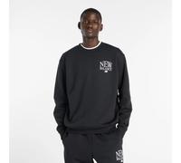 new balance Camiseta 'Reimagined Fleece Crew' negro / blanco S negro / blanco