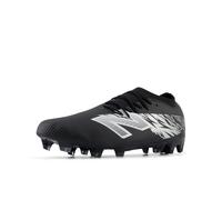 New Balance Furon Team FG V8 - Tenis de fútbol Unisex para Adultos, Negro/Plata Metálico/Blanco, 9.5 Wide Women/8 Men