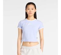 New Balance Linear Heritage Ringer T-Shirt azul M