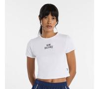 New Balance Camiseta LINEAR HERITAGE RINGER TSHIRT in Violeta EU XS