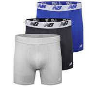 New Balance Men's 3" Boxer Brief No Fly, with Pouch, 3-Pack