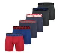 New Balance Men's Premium Performance Boxer Brief, Team Navy/Team Red/Dark Grey/Team Royal/Dark Grey/Team Navy
