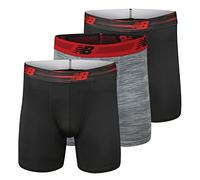 New Balance Men's Ultra Soft Performance 6" Boxer Briefs with No Fly (3-Pack of Underwear)