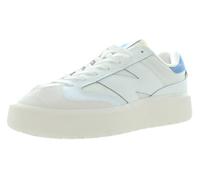 New Balance Moderno para hombre, Blanco/azul-blanco, 12 Women/10.5 Men