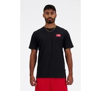 New Balance Mt41584bk Logo Ss T-shirt Black Talla: L | Outlet | Hombre | Negro