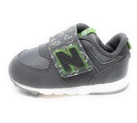 New Balance Niños 574 NEW-B Hook & Loop en Gris/Verde, Synthetic