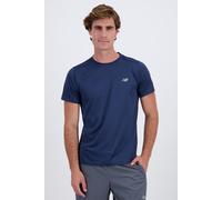 new balance Camiseta funcional 'Essentials' azul oscuro / gris plateado, Talla M