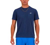 New Balance - Ropa para trail running - Athletics T-Shirt Nb Navy Heather - Talla L - Azul marino Azul marino L
