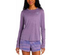 New Balance - Ropa trail running mujer - Athletics Long Sleeve Candied Violet Heather para Mujer - Talla S - Púrpura Púrpura S