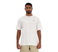 New Balance Athletics Cotton T-shirt In White Talla: S | Ropa Deportiva Outlet | Hombre | Blanco