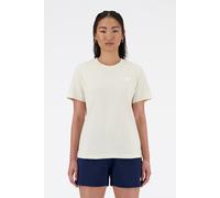 New Balance Sport Essentials Jersey T-shirt Linen Talla: S | Tops Deportivos Outlet | Mujer | Blanco