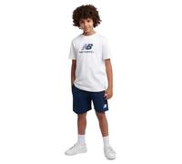 New Balance Stacked Logo Tee & AA1 - Oxford Blue 14-15 Years, Aa1 Oxford Blue, 10 años