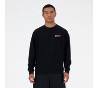 new balance Sudadera 'Athletics Premium' rojo / negro / blanco M EUR