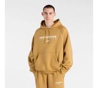 new balance Sudadera con cremallera 'Trackside' azafrán / blanco S azafrán / blanco