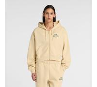 new balance Sudadera con cremallera 'Trackside Fleece Full Zip' beige / marrón claro XL beige / marrón claro
