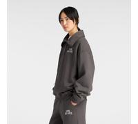 new balance Sudadera 'Trackside' gris oscuro / blanco XL gris oscuro / blanco