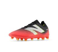 New Balance Tekela Magia Low Laced Fg V4+ - Tenis de fútbol unisex para adultos, Negro/Rojo Energético/Hi-Lite, 12 Women/10.5 Men