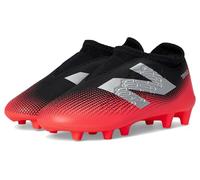 New Balance Tekela Magique Fg V4+ - Tenis de fútbol unisex para niños, Negro/Rojo Energético/Plata Metálica, 12.5 Little Kid