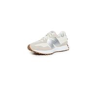 New Balance Tenis 327 para mujer, Angora/Plateado Metálico, 10