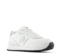 New Balance Tenis 515 V3 para Mujer, Blanco/Plata, 38 EU
