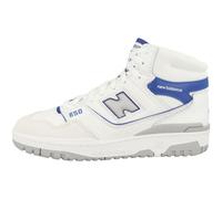 New Balance Tenis 650 para Hombre, Blanco/Azul Marino/Angora, 44.5 EU