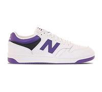 New Balance Tenis Bb480 V1 para hombre, Blanco/Prism Purple/Negro, 42.5 EU