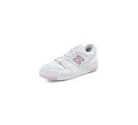 New Balance Tenis BBW550 para mujer, Blanco Rosa, 39 EU