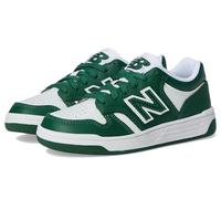 New Balance Tenis con cordones 480 V1 para niños, Team Forest Green/White, 29 EU
