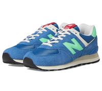 New Balance Tenis unisex para adultos 574 V2, Ágata azul/hoja de lima, 11.5 Women/10 Men