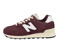 New Balance Tenis Unisex para Adultos 574 V2 Varsity de Gamuza, Carmesí clásico/Blanco/Angora, 12.5 Wide Women/11 Men