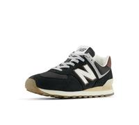 New Balance Unisex-Adulto 574 V2 Unisex, Marrón/Plata Oscuro Metálico, 10.5 Women/9 Men