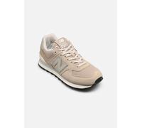 New Balance 574 para mujer, Beige/Nb 102 White, 7.5