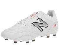 New Balance Zapatillas de fútbol para hombre 442 V2 Team Fg, Blanco/Negro, 47.5 EU