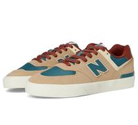 New Balance Zapato de skate 574 Vulc para hombre, Beige Bronceado, 37.5 EU