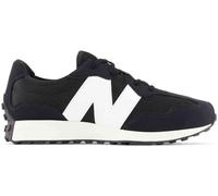 New Balance Zapatos 327 para niños, Negro-Blanco, 4