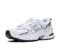 New Balance Niños 530 en Blanca/Azul/Gris, Synthetic, Talla 37.5