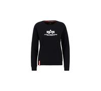 ALPHA INDUSTRIES Sudadera negro / blanco, Talla M