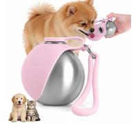 New Bebedero Perro Portatil Bola,Botella de Agua para Perros Plegable,2 in1 Botella Perros,Agua para Perros con Cuenco Plegable para Llevar para Senderismo, Camping, Actividades al Aire Libre,285 ml