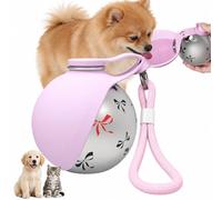 New Bebedero Perro Portatil Bola,Botella de Agua para Perros Plegable,2 in1 Botella Perros,Agua para Perros con Cuenco Plegable para Llevar para Senderismo, Camping, Actividades al Aire Libre,285 ml
