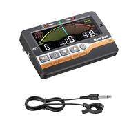 New Bee 3 en 1 Metrónomo Afinador Sintonizador Generador con Pastilla Clip Alta Sensibilidad & Pantalla LCD Color Bolsillo Metronomo Digital para Guitarra, Bajo, Violín, Afinación Cromática