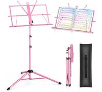 New Bee Atril para Partituras 2 en 1 Atril Musica, Plegable Soporte para Libros de Escritorio Soporte para Partituras Altura Ajustable Portátil