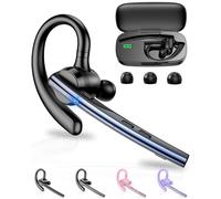New Bee Auriculares Manos Libres Oreja Bluetooth con Doble Micrófono ENC Cancelación, Bluetooth V5.1 Auriculares Inalambricos Conexión de 2 Dispositivos 12hrs Talk Continua para Conducir/Oficina