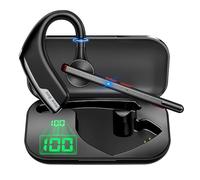 New Bee Auriculares Manos Libres V5.2 Auricular Bluetooth Inalámbrico Negocio con Micrófono con Doble ENC Cancelación de Ruidos Auricular de Ergonomía Peso Ultraligero