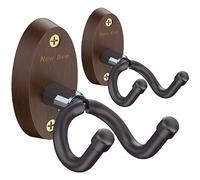 New Bee Lot de 2 supports muraux pour guitare - Pour basse, guitare électrique, banjo - Universel - En bois - Pour guitare acoustique classique