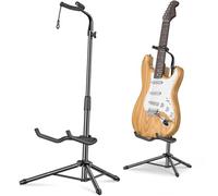 New Bee Soporte de Guitarra Suelo Universal Guitar Stand Ajustable en Altura, Plegable，Estable y Robusta para Guitarra Acústica, Eléctrica, Clásica, Bajo