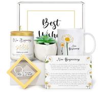 New Beginnings - Caja de regalo para mujeres, regalos de despedida para compañeros de trabajo, trabajo, despedida, divorcio, adiós, buena suerte, regalo de cuidado personal para mujeres, sus mejores