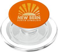 New Bern NC - Sunny New Bern Carolina del Norte PopSockets PopGrip para MagSafe