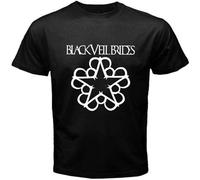 New Black Veil Brides - Camiseta de manga corta para hombre, cuello redondo, manga corta, algodón, Negro, S